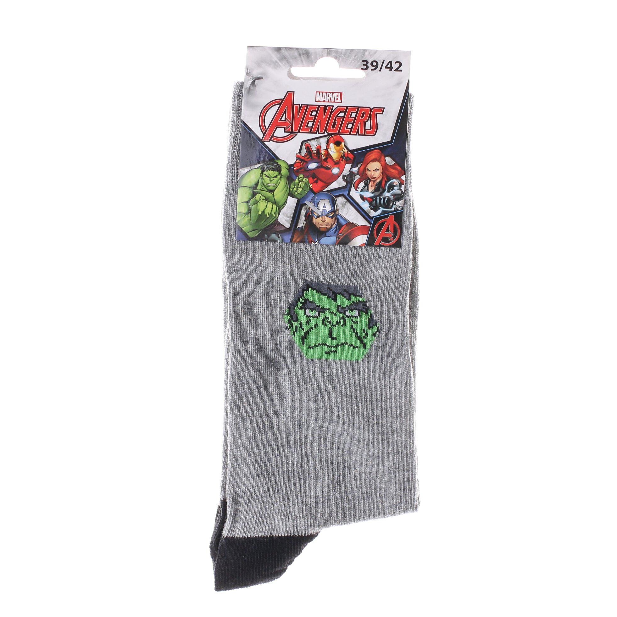 Шкарпетки Marvel Hulk 1-pack р. 39-42 Gray (93152262-4) - фото 2