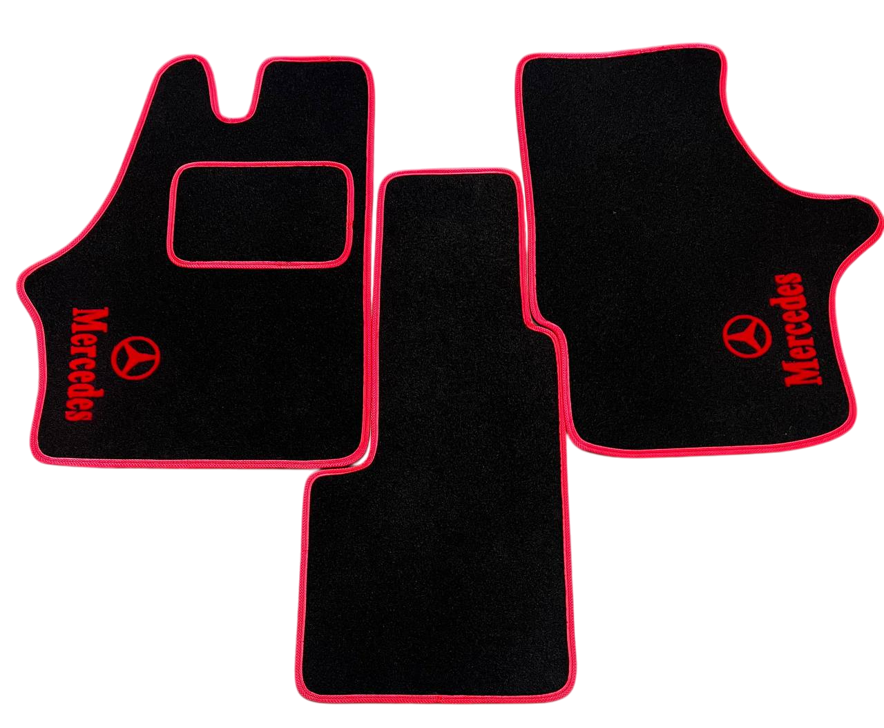 Килимки в салон ворсові для Mercedes Vito W638 1996-2003 пасажир 5 шт. Чорний (27327155)