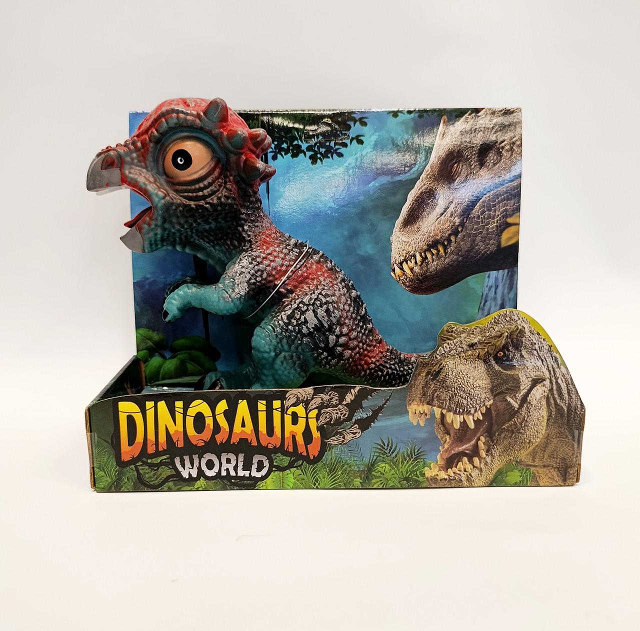 Игрушка резиновый динозавр с пискавкой - фото 3 Игрушка резиновый динозавр с пискавкой - фото 3