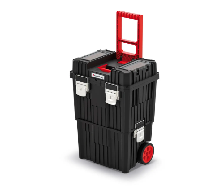 Ящик для інструментів Kistenberg 3в1 на колесах Heavy KHVWM з металевими замками Чорний Ящик для інструментів Kistenberg 3в1 на колесах Heavy KHVWM з металевими замками Чорний