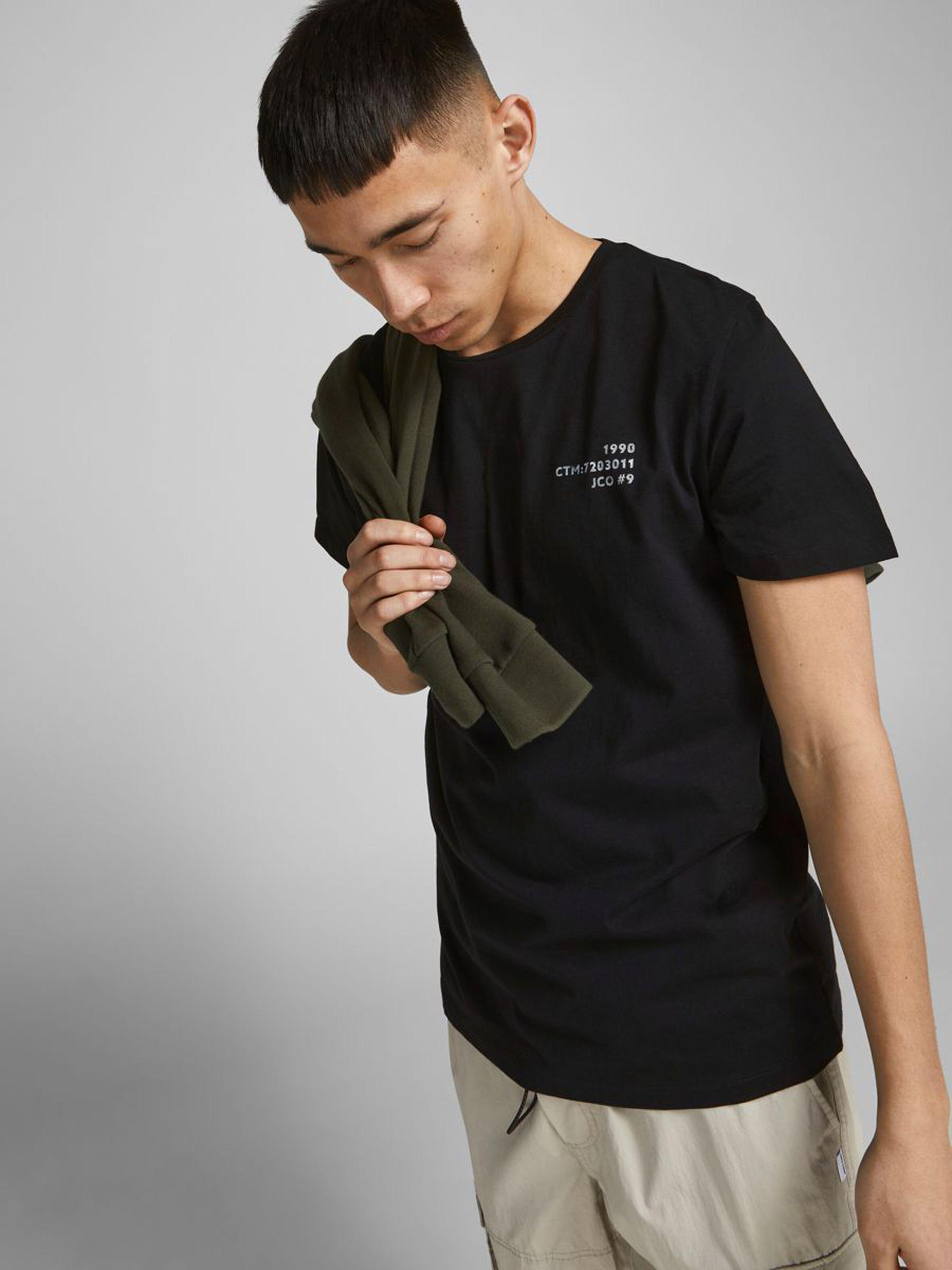 Футболка чоловіча Jack & jones 12193667 M Чорний - фото 4