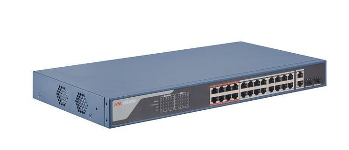 Комутатор Hikvision DS-3E1326P-EI керований PoE з 24 портами PoE (23243847)