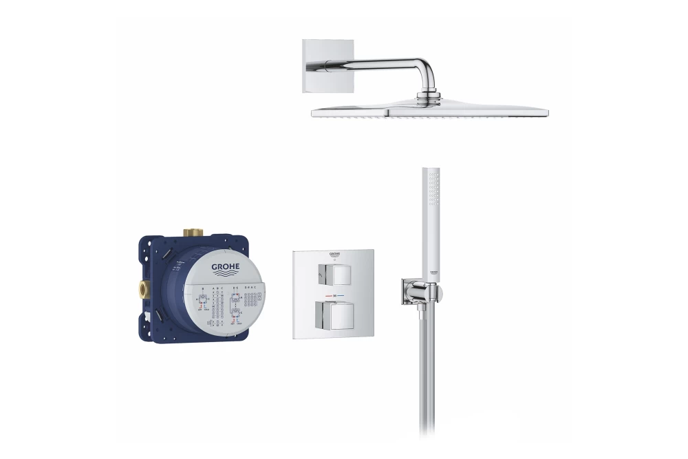 Душевая система Grohe QuickFix Precision Cube из Vitalio Rain Mono 310 Cube 34879000 (22869840) - фото 9