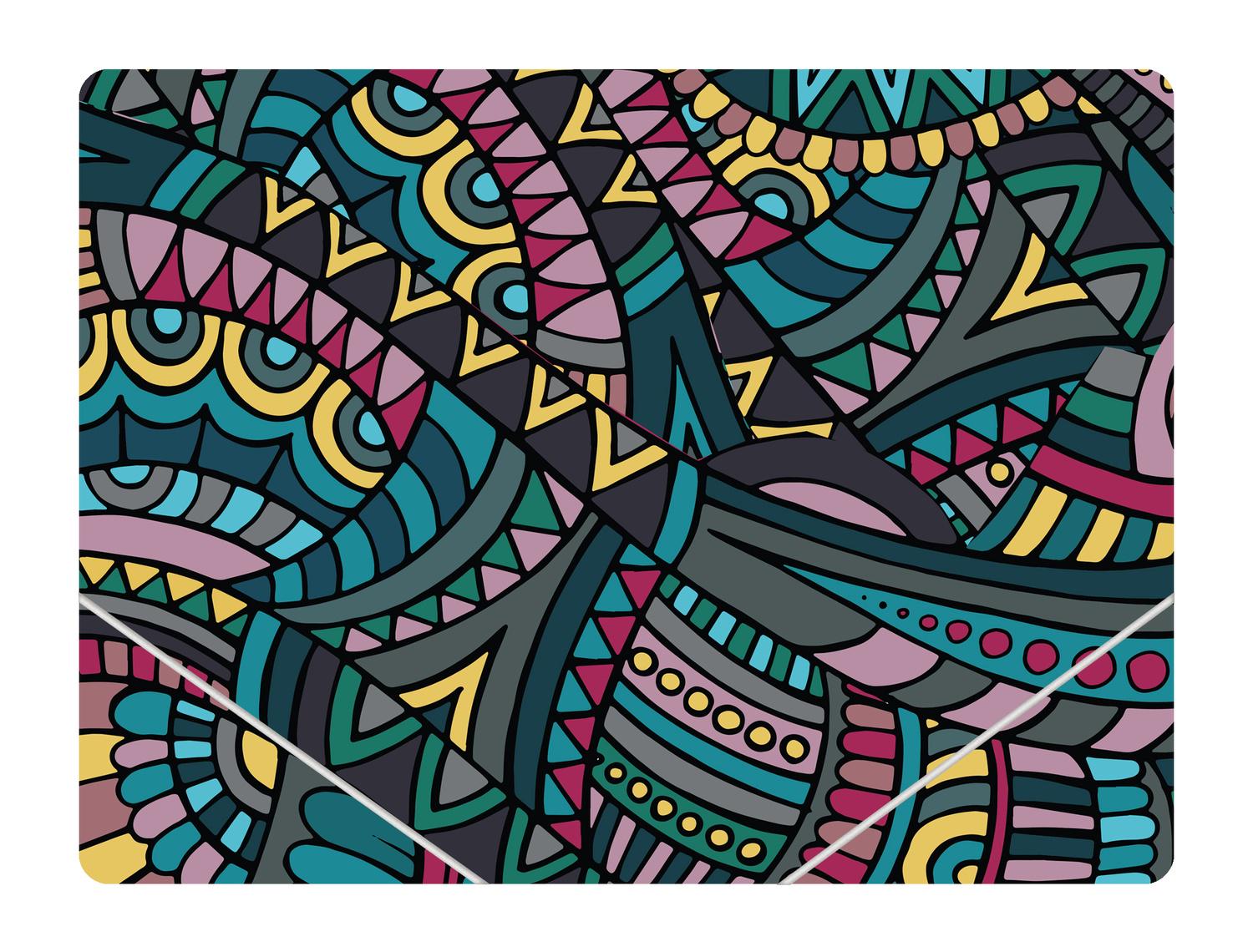 Папка Optima на резинках А4 пластик Разноцветный (O31665)