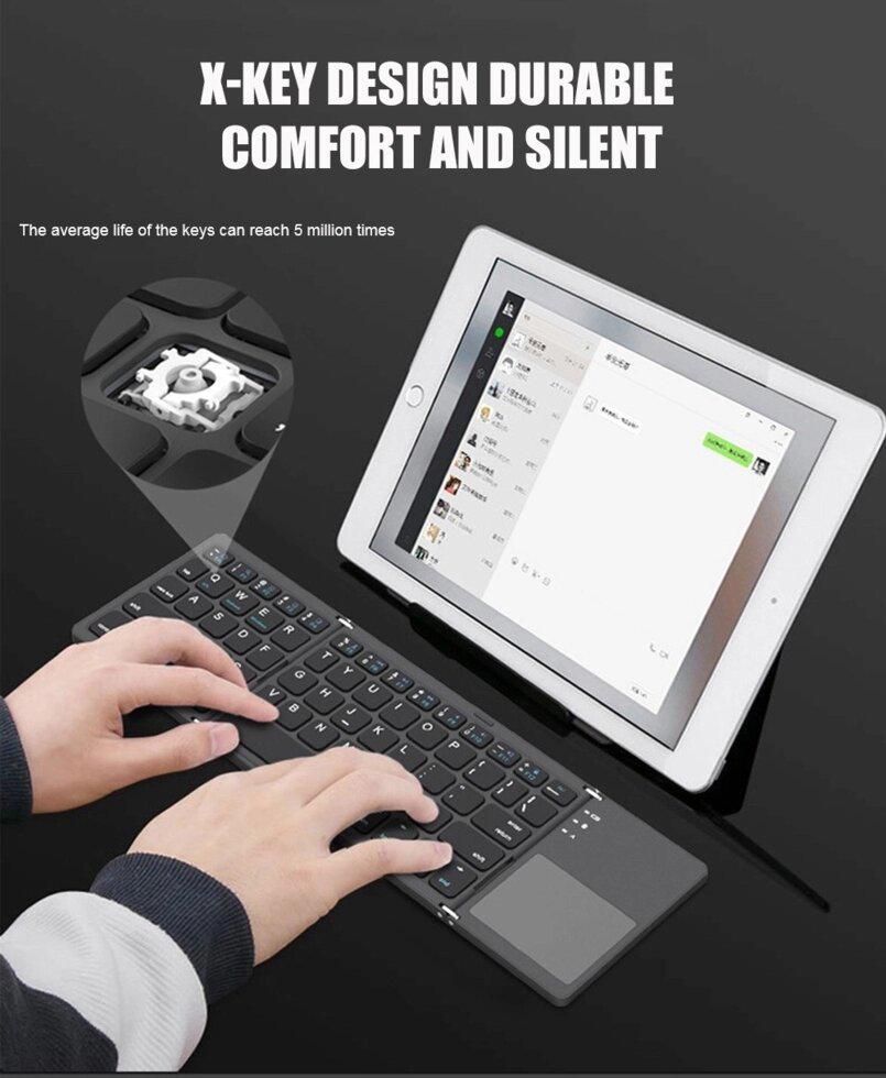 Клавиатура Bluetooth с touchpad для Android/iOS/Windows (B033) - фото 9