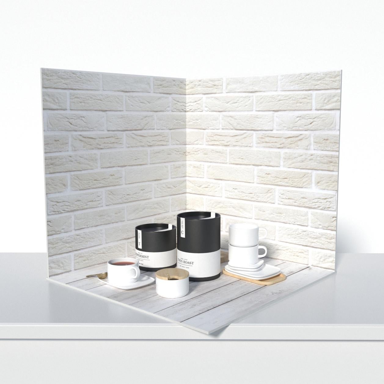 Фотофон пластиковый угловой 3D PolyPlast 50x50x50 см №61006