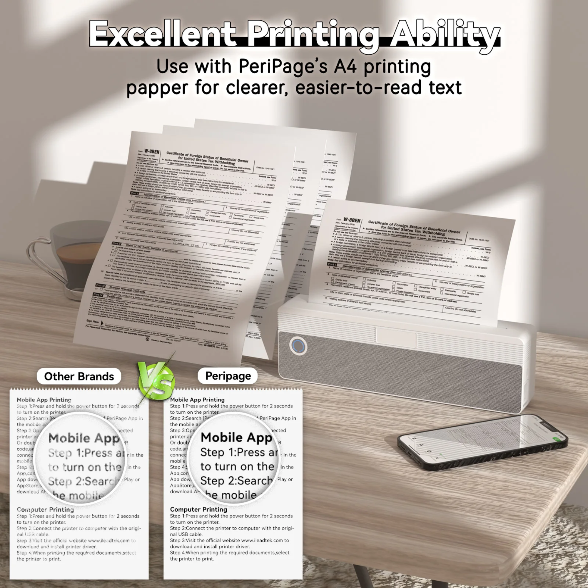 Термопринтер PeriPage P81 для татуировок и документов (PeriPage P81) - фото 6 Термопринтер PeriPage P81 для татуировок и документов (PeriPage P81) - фото 6