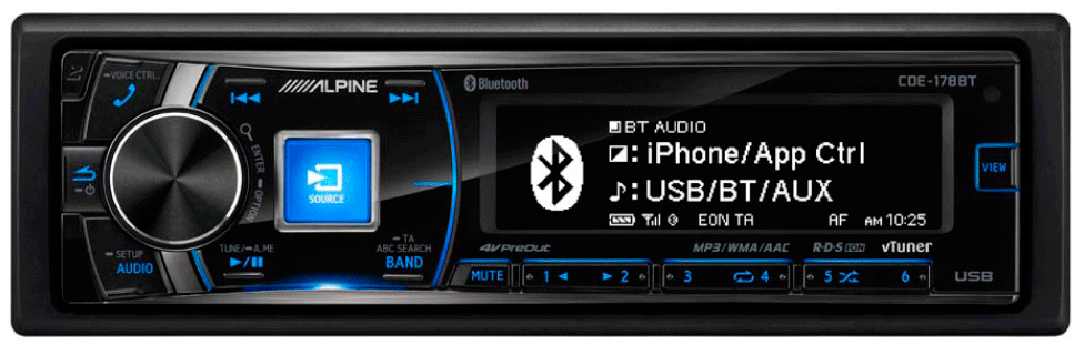 Автомагнітола Alpine CDE-178BT (1653318010)