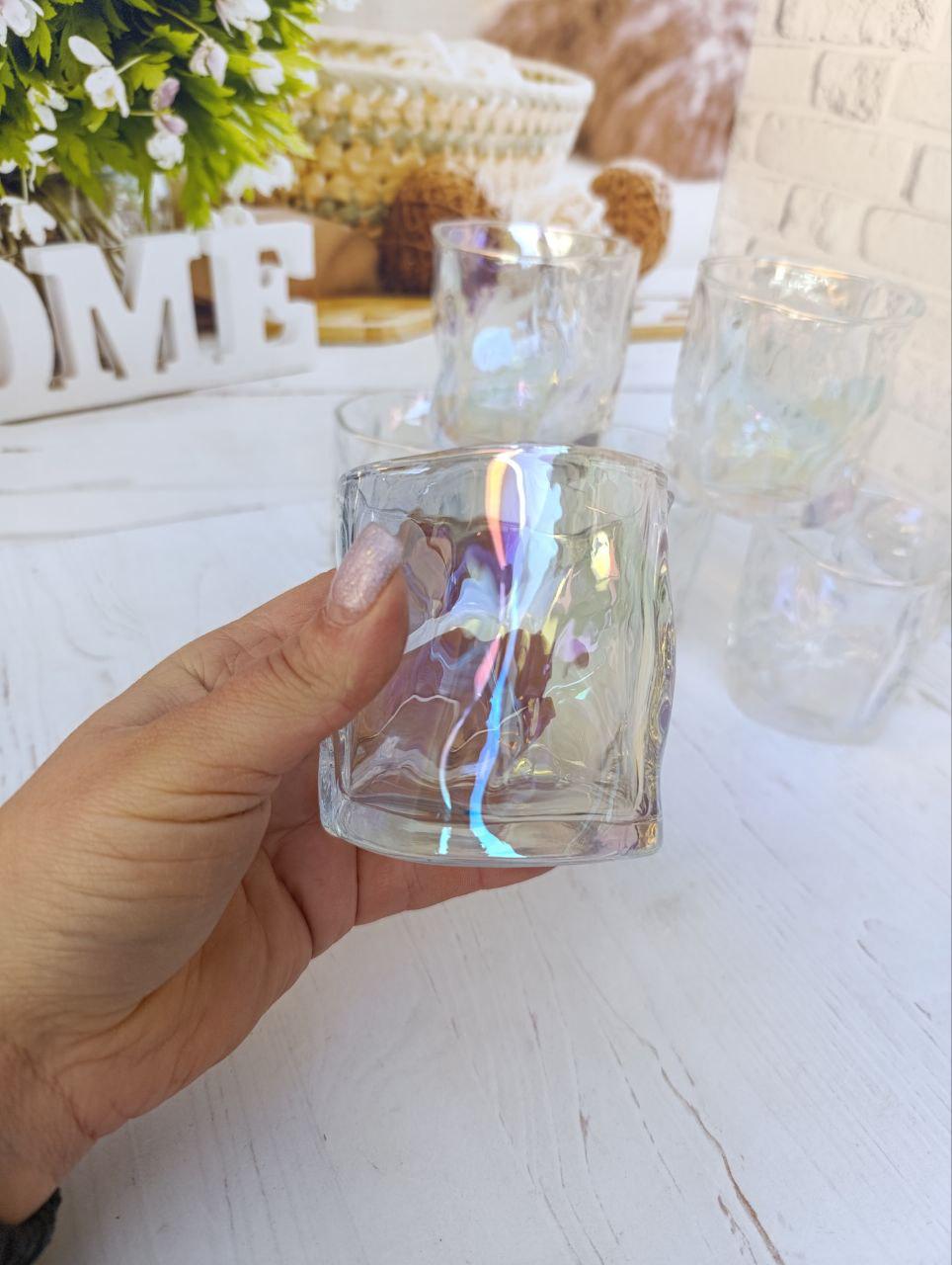 Набір склянок для віскі S&T 768-18-2 скляних 6 шт. 260 мл Прозорий перламутр (768-18-2) - фото 3 Набір склянок для віскі S&T 768-18-2 скляних 6 шт. 260 мл Прозорий перламутр (768-18-2) - фото 3