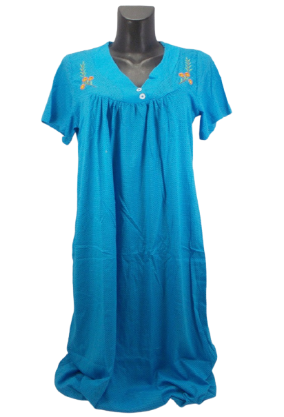 Ночная рубашка женская хлопковая Nature cotton 051 р. 54 Синий (1711890459) Ночная рубашка женская хлопковая Nature cotton 051 р. 54 Синий (1711890459)