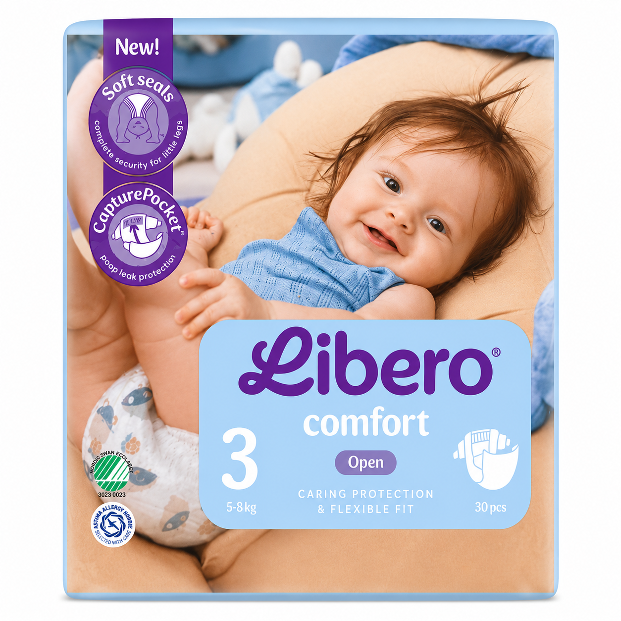 Подгузники Libero comfort 3 5-8 кг 30 шт. (3047335017)