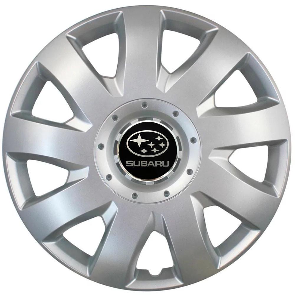 Колпаки SJS с логотипом Subaru 426 R16 4 шт. Серебряный (31006293)