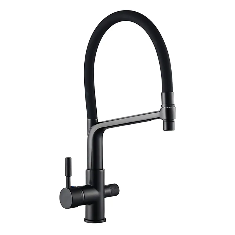 Смеситель кухонный на две воды MIXXUS PREMIUM BAROLO 021 Black (MI5927)