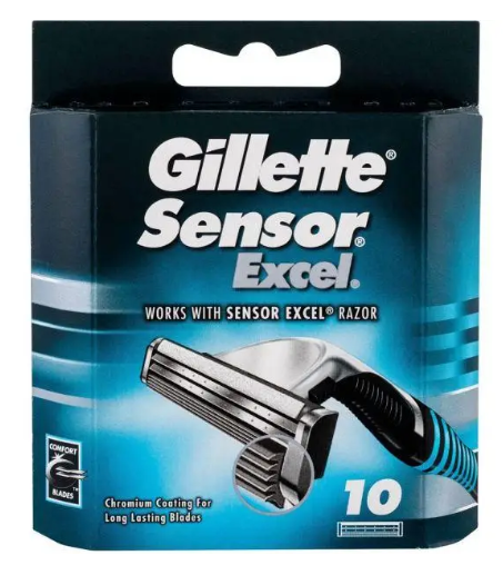 Змінні касети GILLETTE Sensor Excel 10 шт. (52345234)
