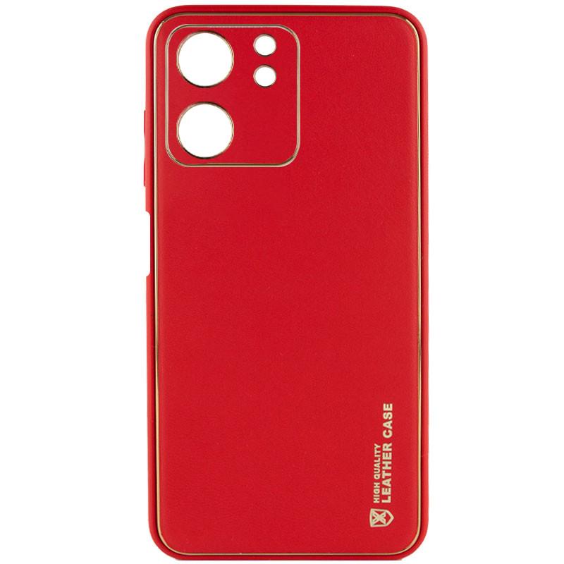 Протиударний Шкіряний Чохол Xshield для Xiaomi Redmi 13C / Poco C65 Червоний / Red