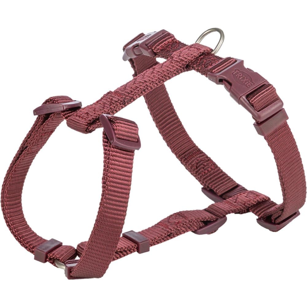 Шлея для собак Trixie Premium H-harness M-L 52-75 см 20 мм Бордовый (203431)
