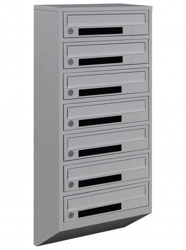 Почтовый ящик Галиндустрия Е1-07-C металлический многосекционный на 7 квартир Серый (132-119-000004751)
