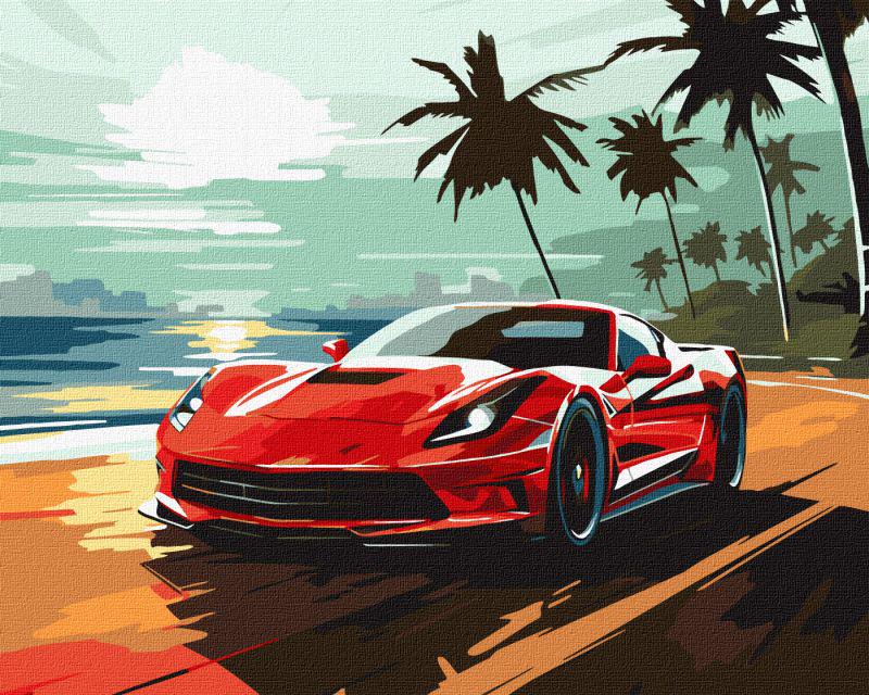 Набір для розпису по номерах Ideyka Поїздка узбережжям КНО2786 40x50 см (MTT-180049)