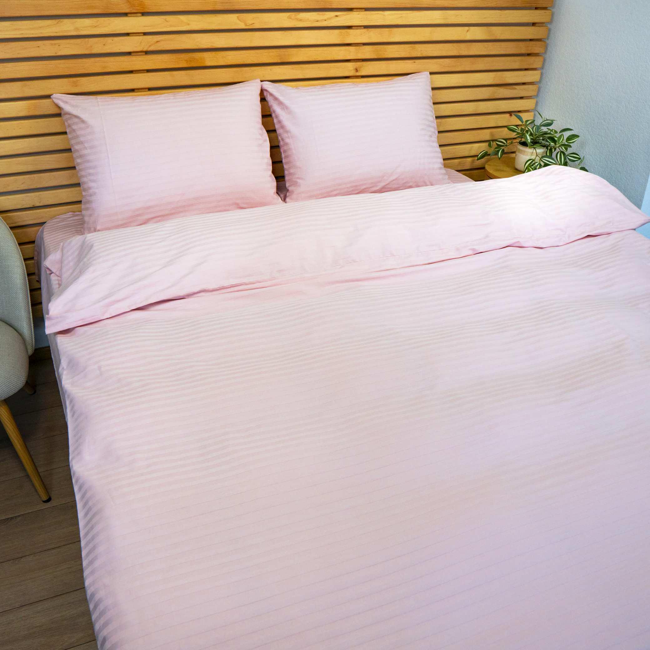 Наволочка YouStar 125 г/м2 страйп сатин 70х70 см 1 шт. Розовый (nav-sst-70x70-pink) - фото 3