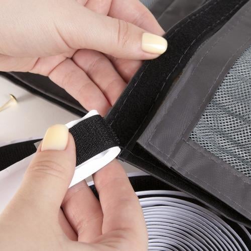 Сітка москітна на двері MVM на магнітах 820х2000 мм Титан - фото 2