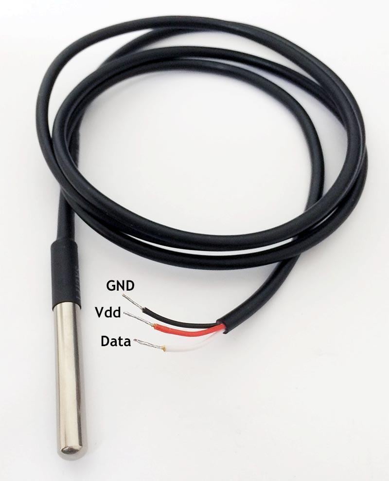 Датчик температури DS18B20 -55 °C +125 °C для Arduino (286023) - фото 1 Датчик температури DS18B20 -55 °C +125 °C для Arduino (286023) - фото 1