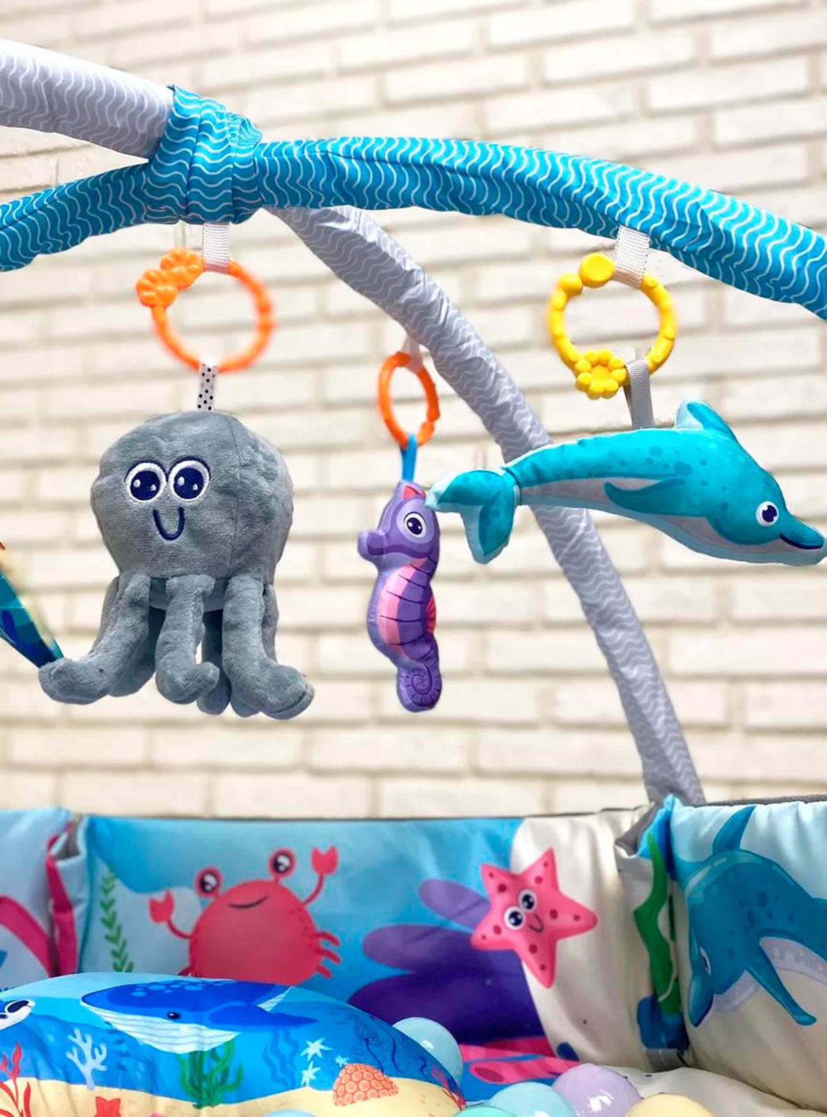 Развивающий коврик интерактивный DobraMama Синий (73699) - фото 10