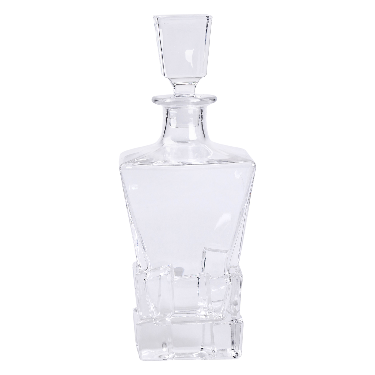 Декантер для виски с пробкой стеклянный под виски 1 л 11х11х28 см (HP-19-32) - фото 5