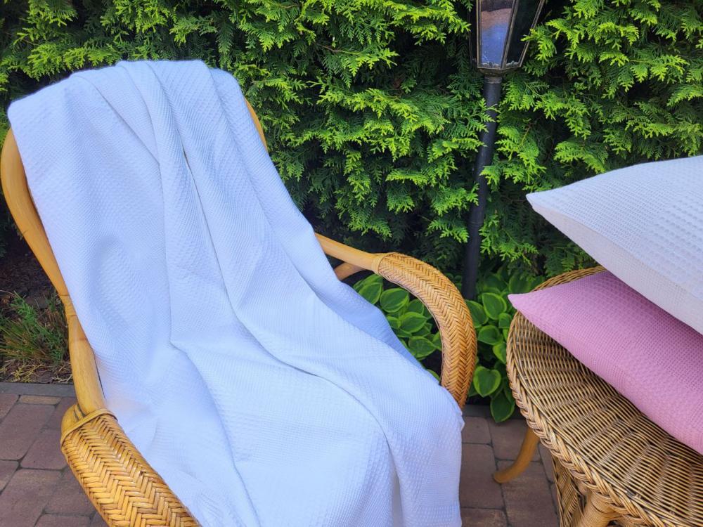 Покрывало Пике Вафелька 160x220 см Белый (11181) - фото 4 Покрывало Пике Вафелька 160x220 см Белый (11181) - фото 4