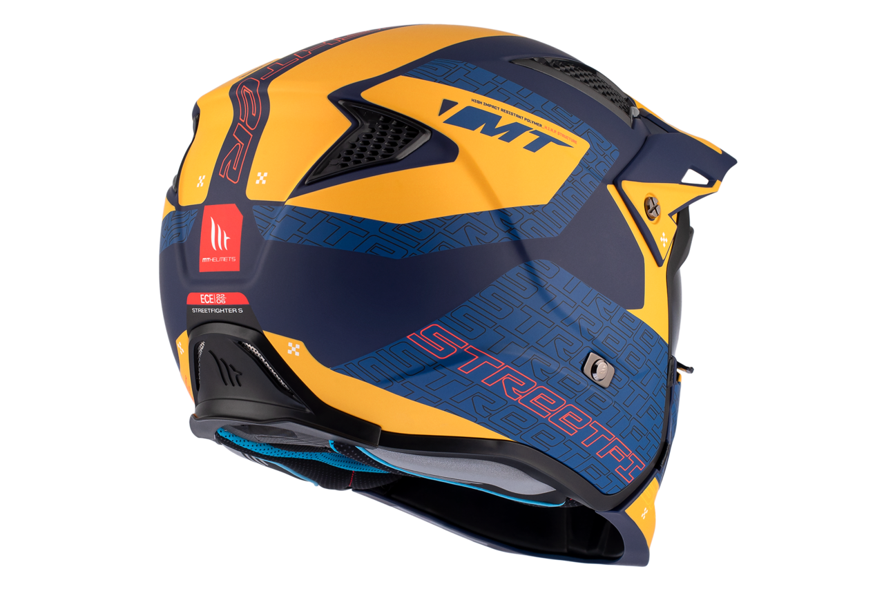 Мотошлем MT HELMETS Streetfighter SV S Totem C3 ECE2206 L Matt Yellow (26613) - фото 7