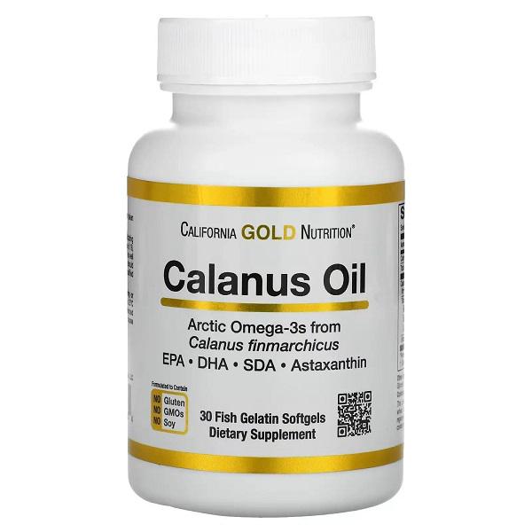 Омега 3 California Gold Nutrition Calanus Oil 500 мг 30 Fish Softgels
