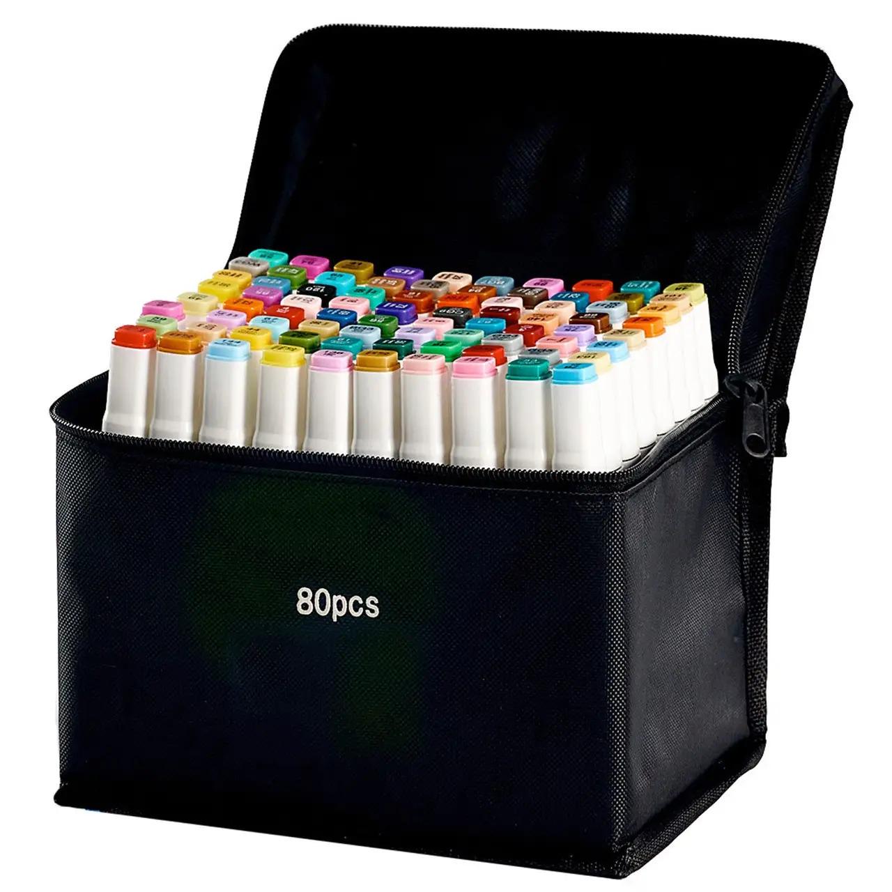 Набор маркеров двухсторонние Touch Smooth 80 шт. спиртовые для скетчинга с подставкой для маркеров Черный - фото 7 Набор маркеров двухсторонние Touch Smooth 80 шт. спиртовые для скетчинга с подставкой для маркеров Черный - фото 7