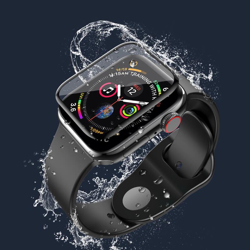 Защитное стекло Hoco Soft Edge для iWatch 40 мм Series 4/5/6/SE/A30 Black (cdfd06d9) - фото 3