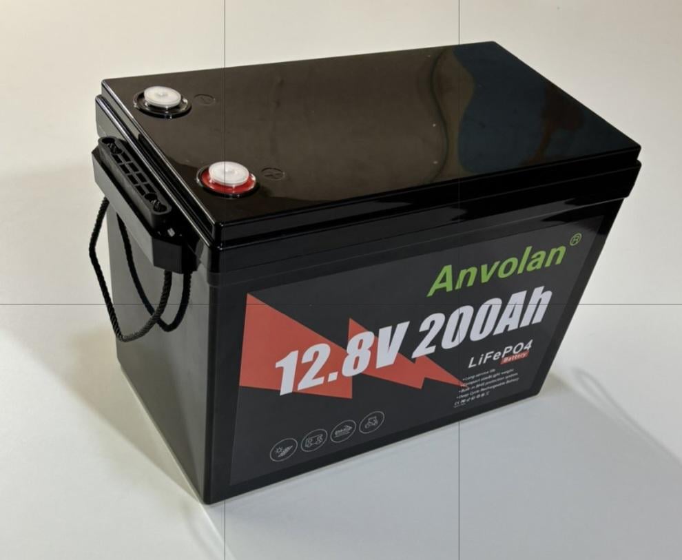 Аккумулятор литий-железо-фосфатный Anvolan LiFePO4 12,8V 200Ah 1280Wh