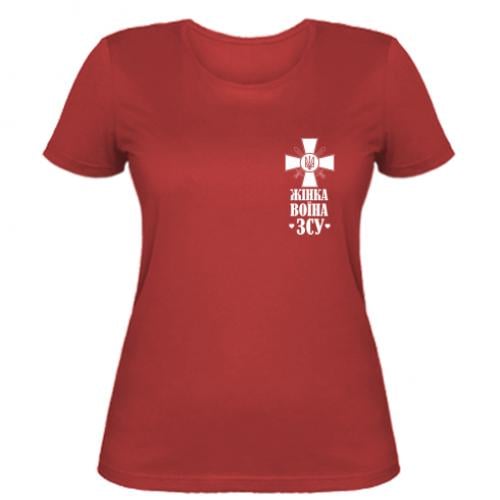 Футболка женская с надписью "Жінка воїна ЗСУ" S (14294459-3-186594-S)