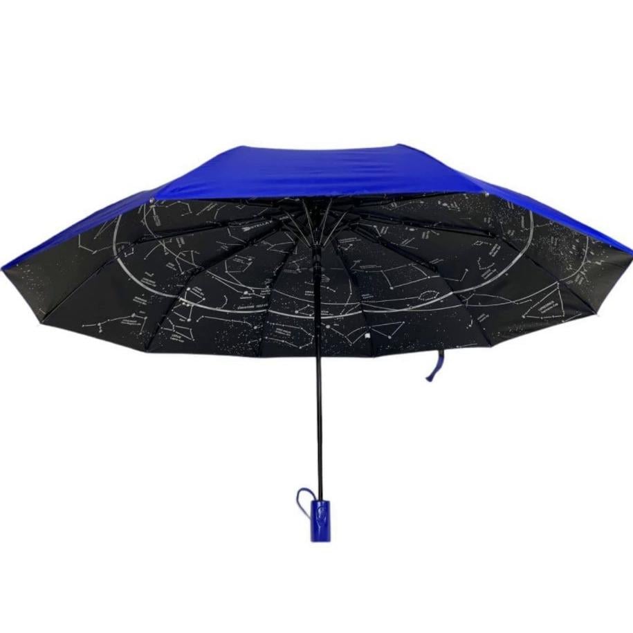 Зонт Bellissimо полуавтомат Звездное небо внутри купола Синий (57215)