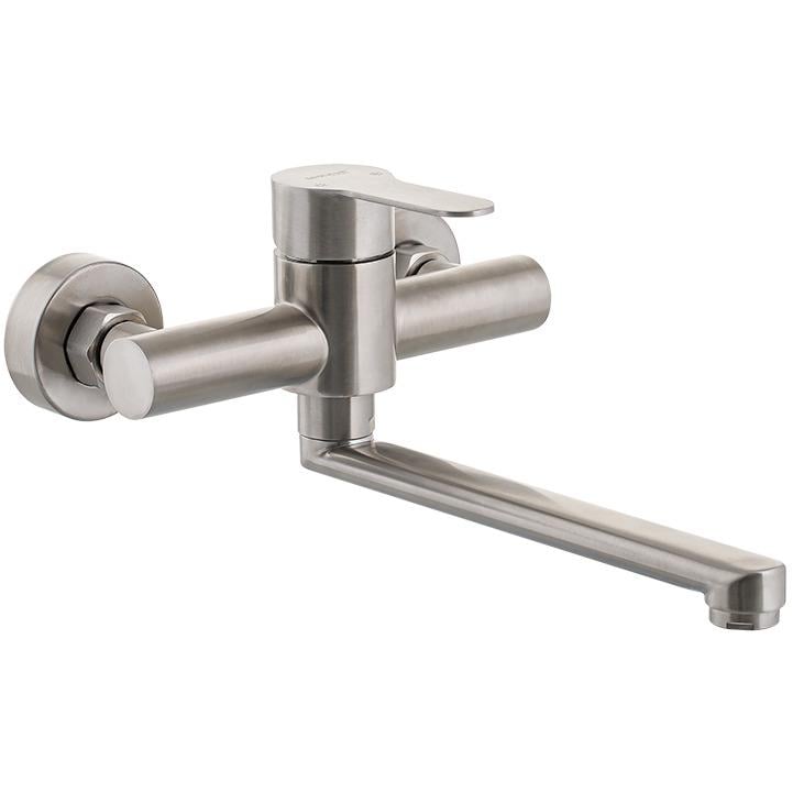 Смеситель для кухни MIXXUS DAX-005 MI5901 настенный однорычажный Сатин (112605)