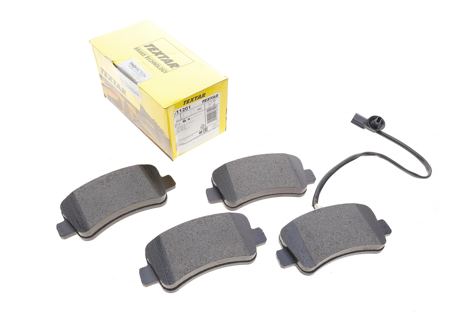 Колодки тормозные задние TEXTAR для Renault Master/Opel Movano 10- Brembo Q+ однокатки/с датчиком (2511201)