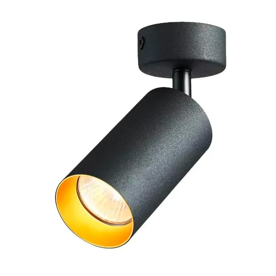 Спот Arte Lamp 4002-1&Gold GU10 max 1x35 Вт Black (4002-SL-1&Gold)