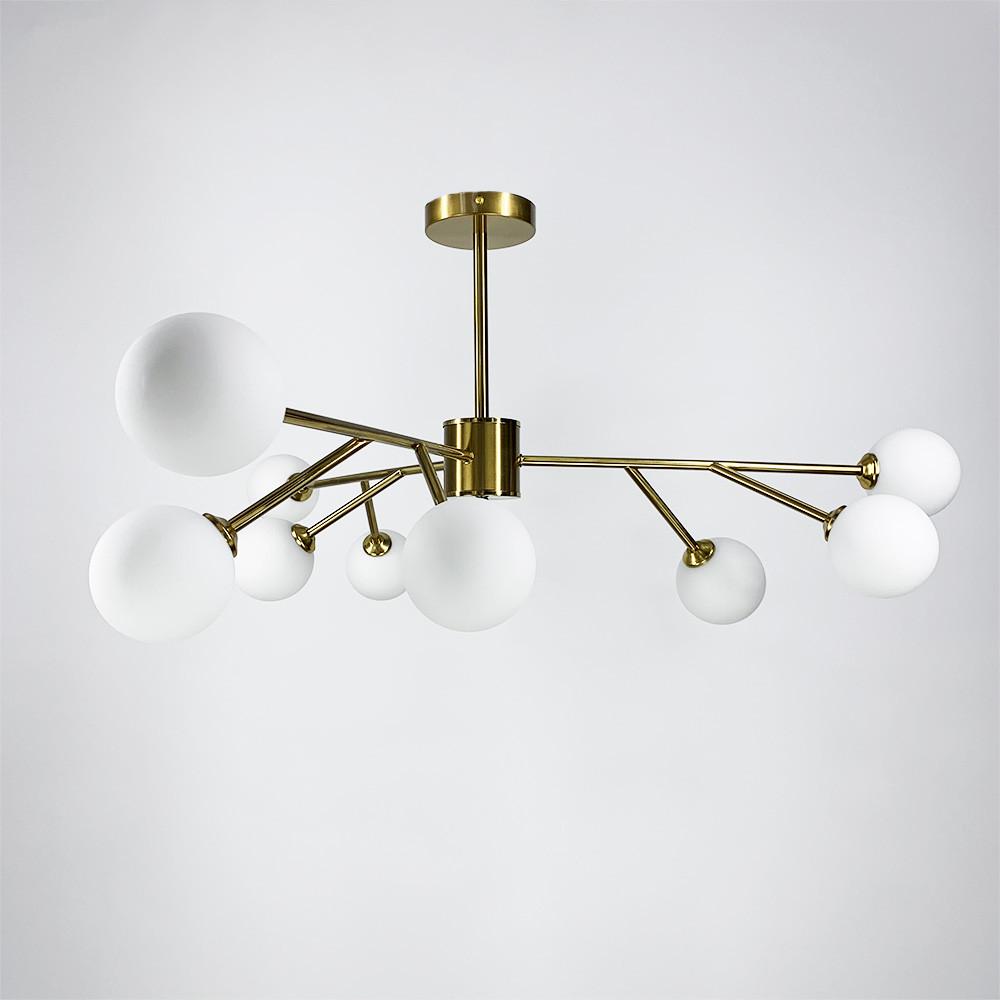 Люстра стельова Grand Bunch на 9 плафонів Ø 110 см Латунь (AOC 20/9 АВ) - фото 4