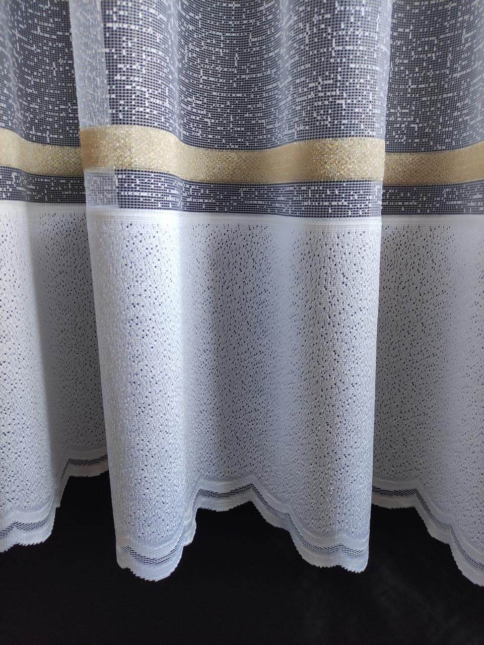 Занавеска с двойным ламбрекеном 290x175 см Белый с бежевым (жак-лам5) - фото 3 Занавеска с двойным ламбрекеном 290x175 см Белый с бежевым (жак-лам5) - фото 3