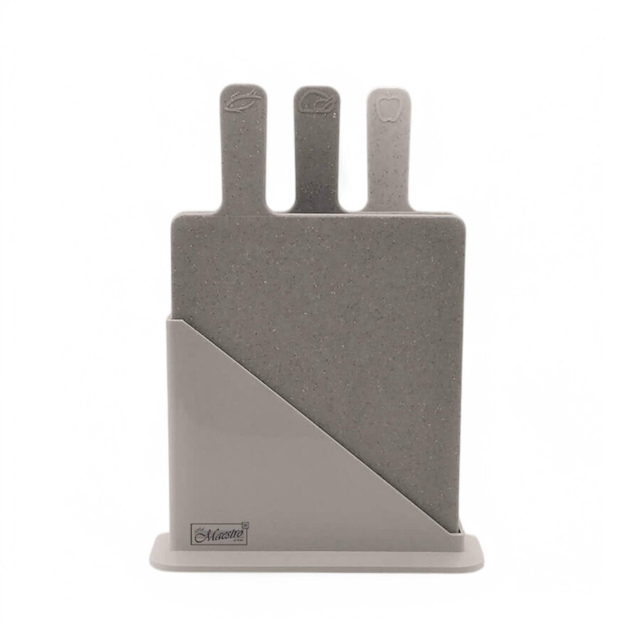 Набор разделочных досок на подставке Maestro MR-1789G 3 шт. Графитовый (B_MR-1789G)
