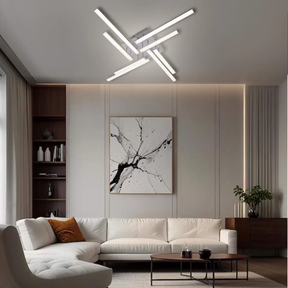 Люстра ESLLSE LINE 8L з пультом 76 Вт 955x955x125 мм (10551) - фото 5