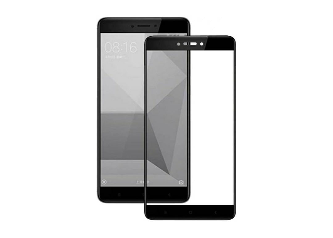 Загартоване захисне скло на Xiaomi Redmi 5A з чорною рамкою