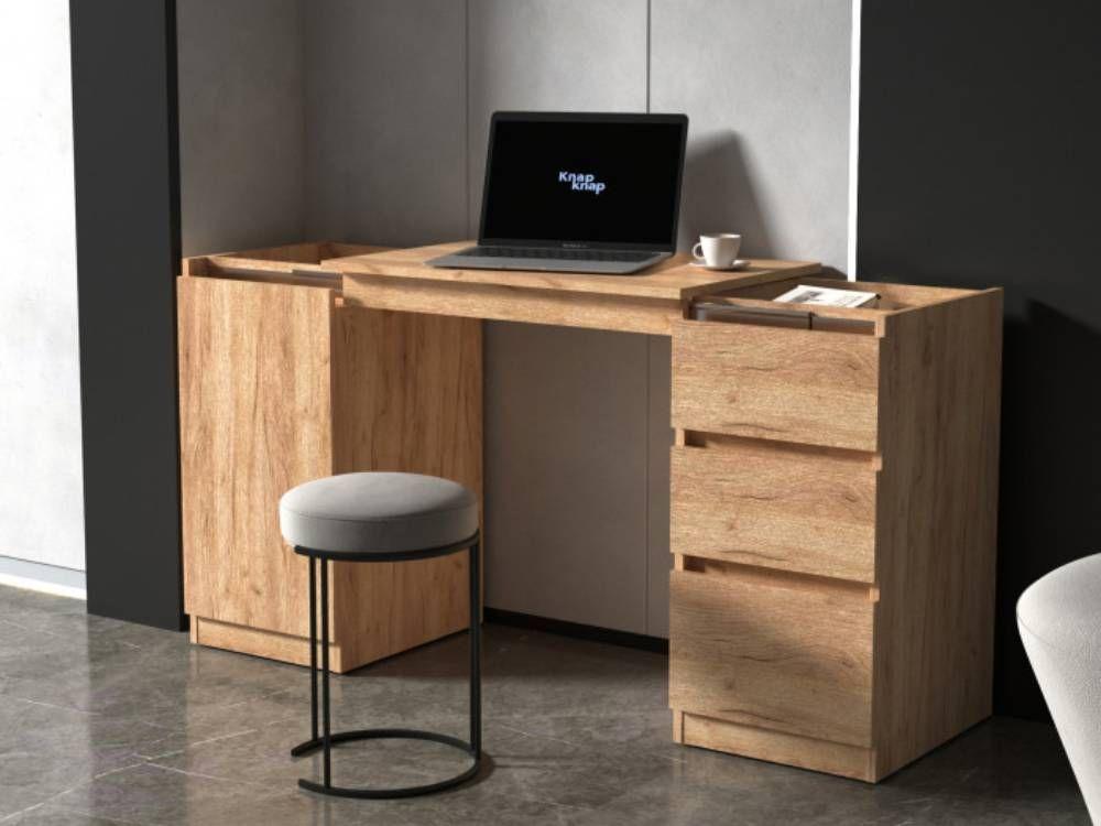 Стол-комод трансформер Knap Frenzy World 143,2х45х75 см Дуб крафт золотой (S202002204) - фото 4 Стол-комод трансформер Knap Frenzy World 143,2х45х75 см Дуб крафт золотой (S202002204) - фото 4