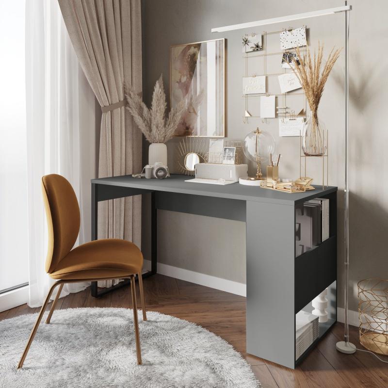 Стіл письмовий Loft-3 1400х598х750 мм Графіт (арт.235) - фото 3 Стіл письмовий Loft-3 1400х598х750 мм Графіт (арт.235) - фото 3