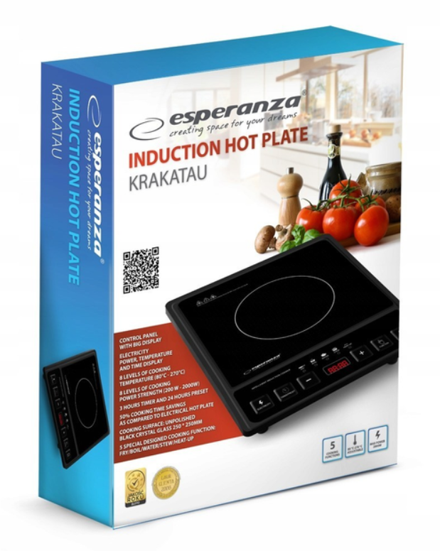 Настольная индукционная плита Esperanza EKH011 2000 Вт Черный (2785967965) - фото 5 Настольная индукционная плита Esperanza EKH011 2000 Вт Черный (2785967965) - фото 5