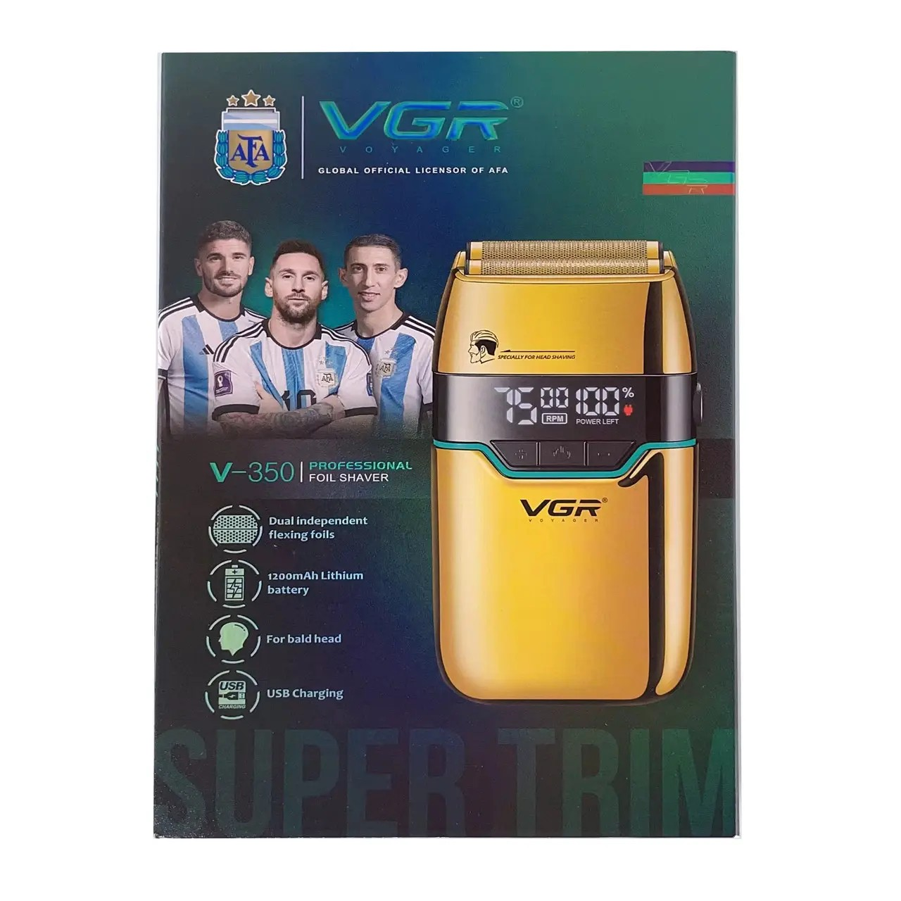 Електробритва VGR V-350 Gold (9065) - фото 7 Електробритва VGR V-350 Gold (9065) - фото 7