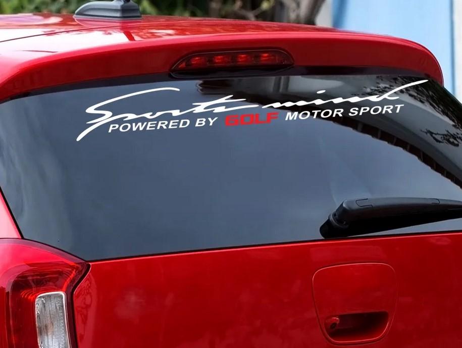 Наклейка на лобове скло ARB 3D Tuning Studio Sports mind Golf 800х120х0,080 мм