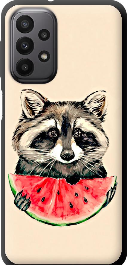 Чехол на Samsung Galaxy A23 A235F Енотик с арбузом (4605b-2587-42517)