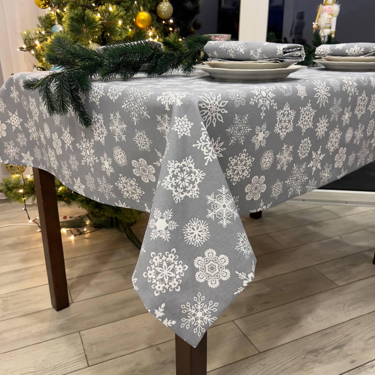 Скатертина водовідштовхувальна Новорічна прямокутна 300x170 см (300201-p5)